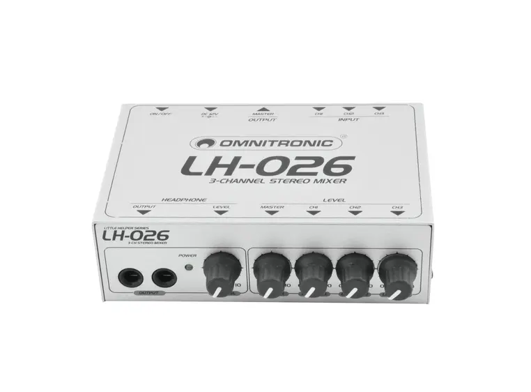OMNITRONIC LH-026 3-channel stereo mixer 